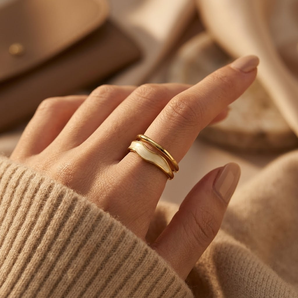 Gold Sculptural Wrap Ring | Amelia